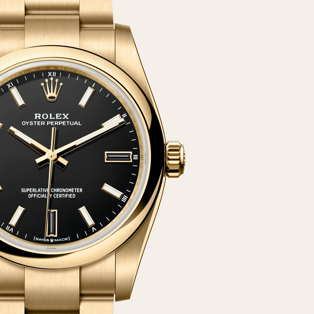 Rolex Oyster Perpetual 34 Ouro amarelo 18 quilates, M124208-0001