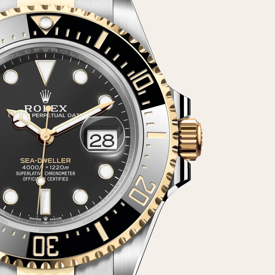 Rolex Sea-Dweller Rolesor amarelo – combinação de aço Oystersteel