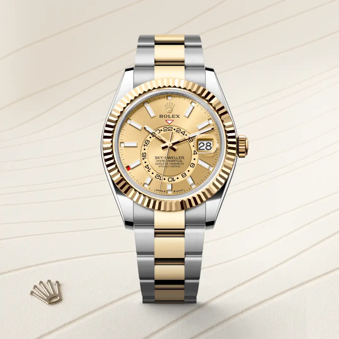 Rolex Sky-Dweller Rolesor amarelo – combinação de aço Oystersteel