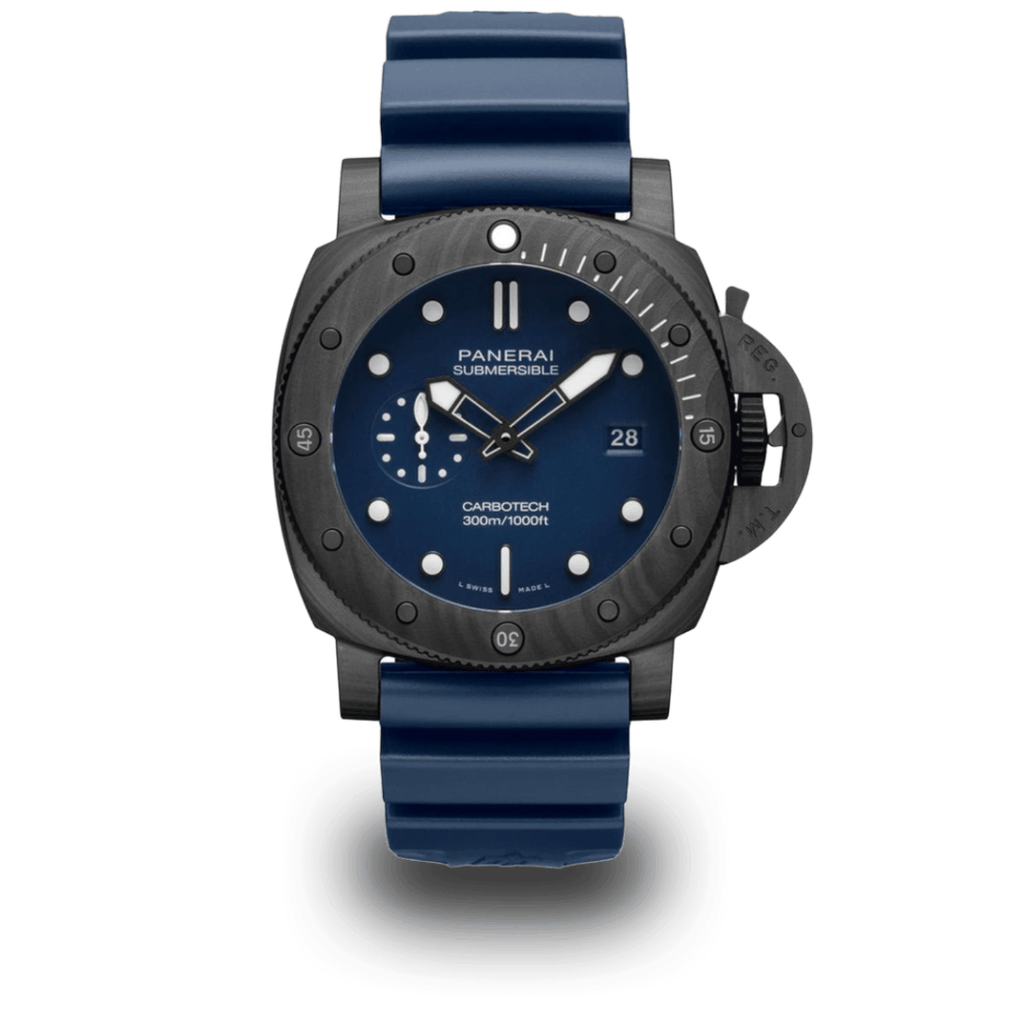 Relógio Panerai Submersible Quaranta Quattro Carbotech Blu Abisso