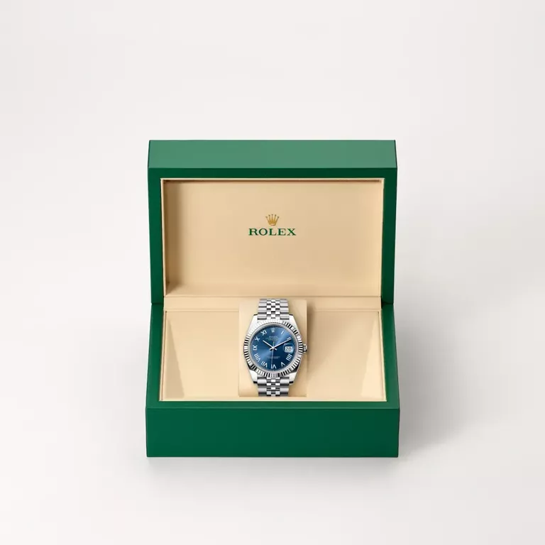 Rolex Datejust 41 Rolesor branco – combinação de aço Oystersteel e