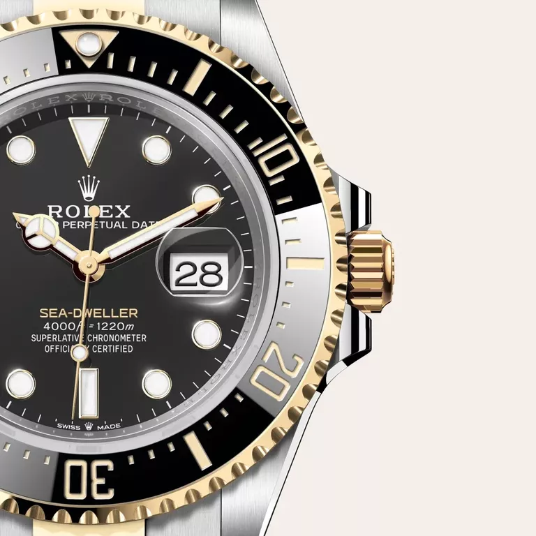 Rolex Sea-Dweller Rolesor amarelo – combinação de aço Oystersteel