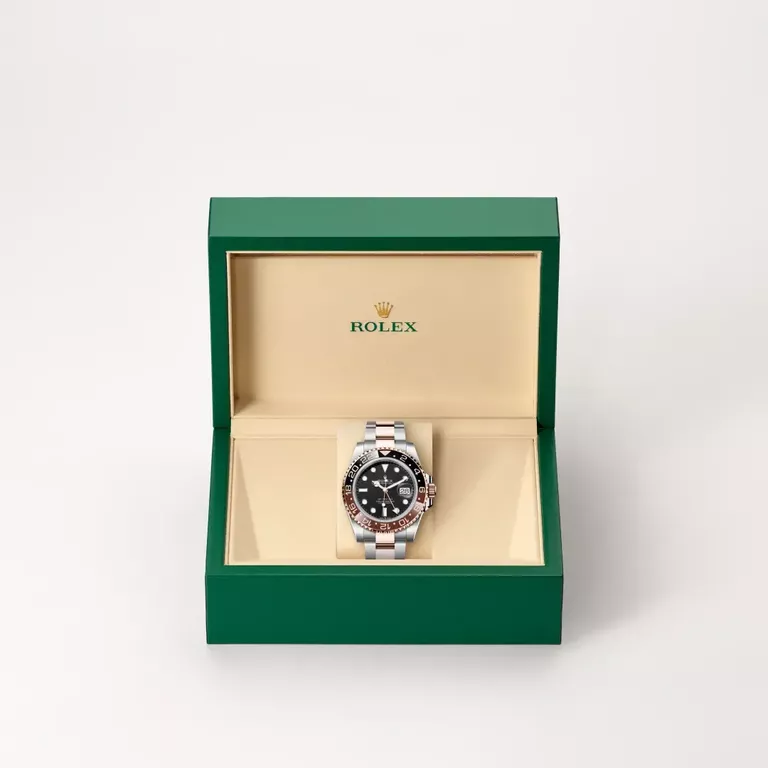 ROLEX GMTマスター II 箱と付属品11点セット Rolex GMT-Master II Rolesor Everose – combinação de aço
