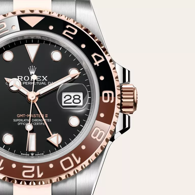 ROLEX GMTマスター II 箱と付属品11点セット Rolex GMT-Master II Rolesor Everose – combinação de aço
